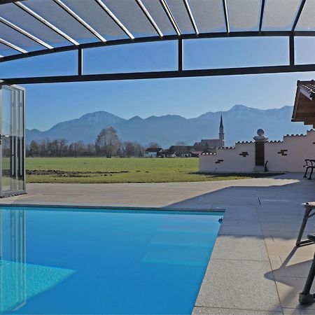 Alluring Holiday Home In Ubersee With Whirlpool Kültér fotó